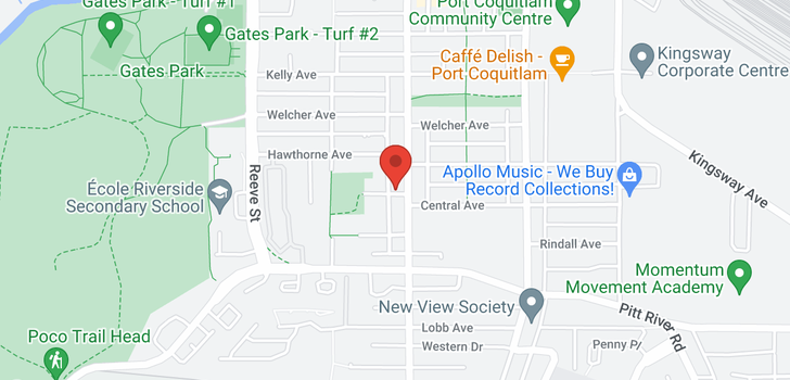 map of 307 2345 CENTRAL AVENUE